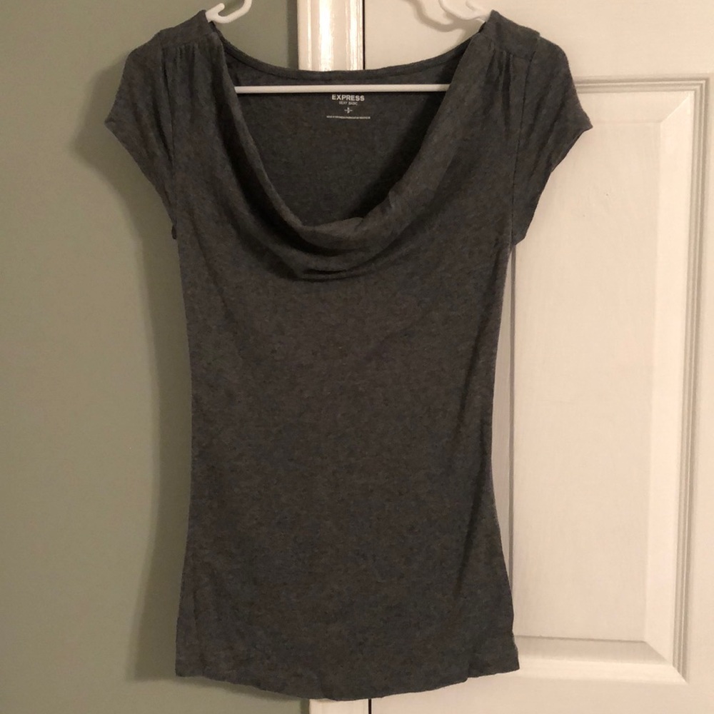Express Swoop Neck Top